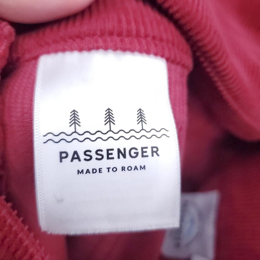 Passengers Red Courduroy Dungarees Overalls CrissCross Straps Button Sides| M - Picture 10 of 16